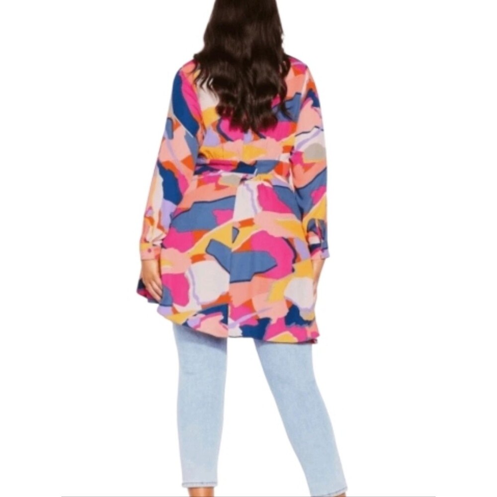 City Chic Gianna Bold Wrap Style Blouse - Picture 5 of 15